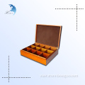 Handcrafted custom wooden tea box high quality wooden tea box